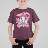 Talk Derby To Me T Shirt For Kid Funny Horse Racing Oaks Derby Day Pink Ribbon