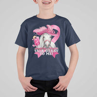 Talk Derby To Me T Shirt For Kid Funny Horse Racing Oaks Derby Day Pink Ribbon