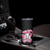 Talk Derby To Me Skinny Tumbler Funny Horse Racing Oaks Derby Day Pink Ribbon