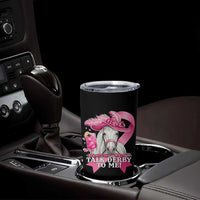 Talk Derby To Me Tumbler Cup Funny Horse Racing Oaks Derby Day Pink Ribbon