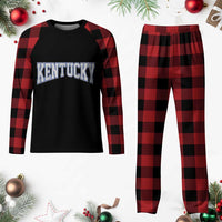 Kentucky Plaid Pajama Set Vintage Sports Design Kentuckian KY State