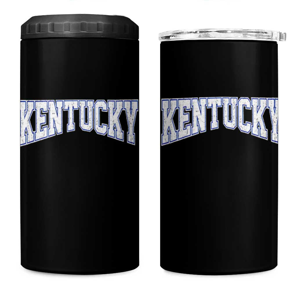 Kentucky 4 in 1 Can Cooler Tumbler Vintage Sports Design Kentuckian KY State