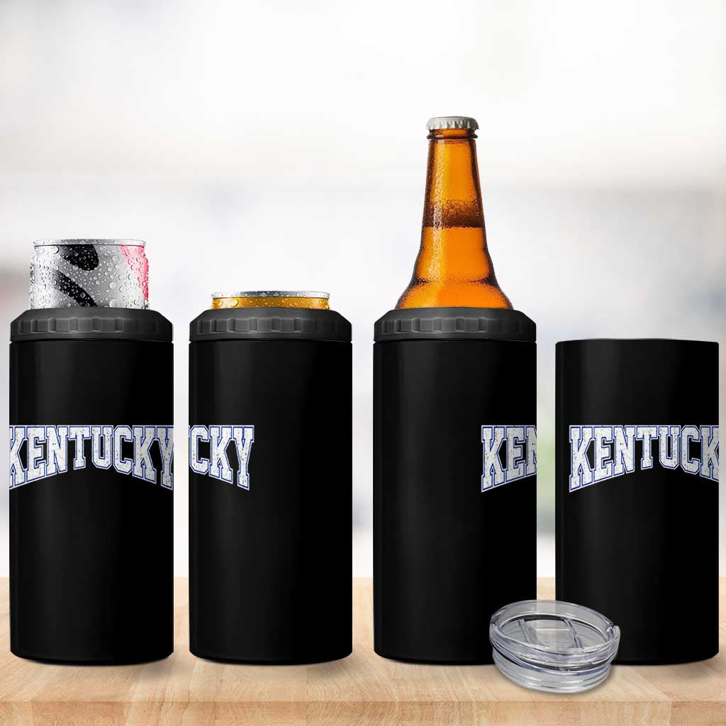 Kentucky 4 in 1 Can Cooler Tumbler Vintage Sports Design Kentuckian KY State