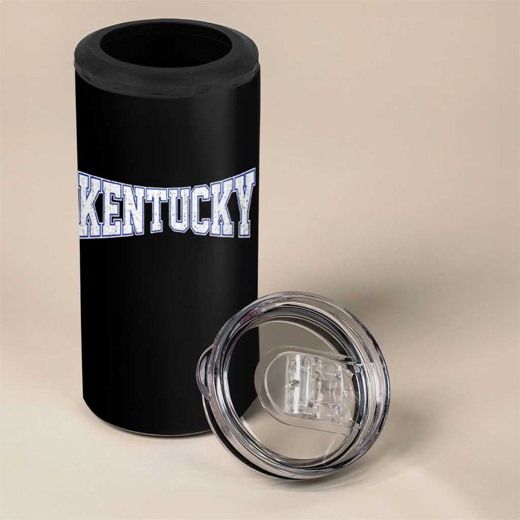 Kentucky 4 in 1 Can Cooler Tumbler Vintage Sports Design Kentuckian KY State