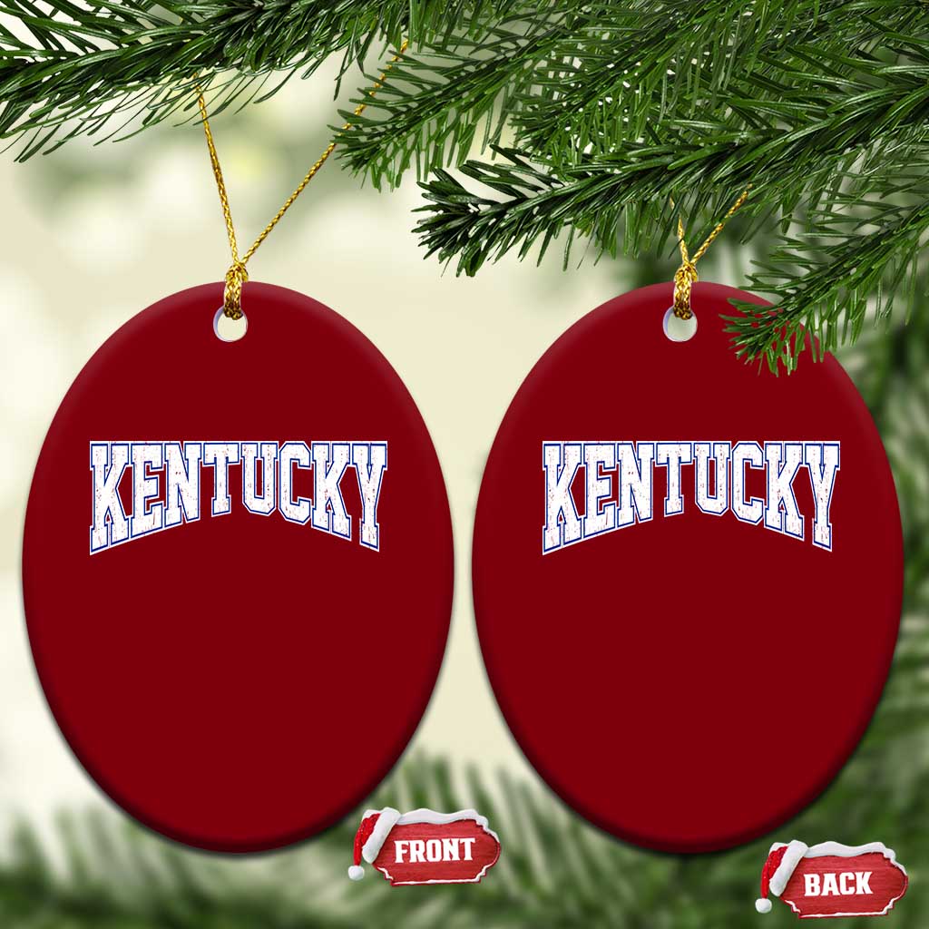 Kentucky Ceramic Ornament Vintage Sports Design Kentuckian KY State