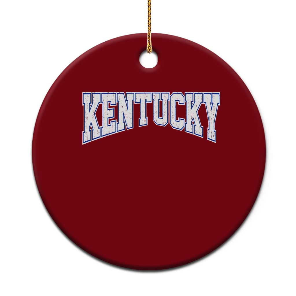 Kentucky Ceramic Ornament Vintage Sports Design Kentuckian KY State