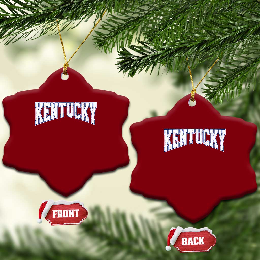 Kentucky Ceramic Ornament Vintage Sports Design Kentuckian KY State