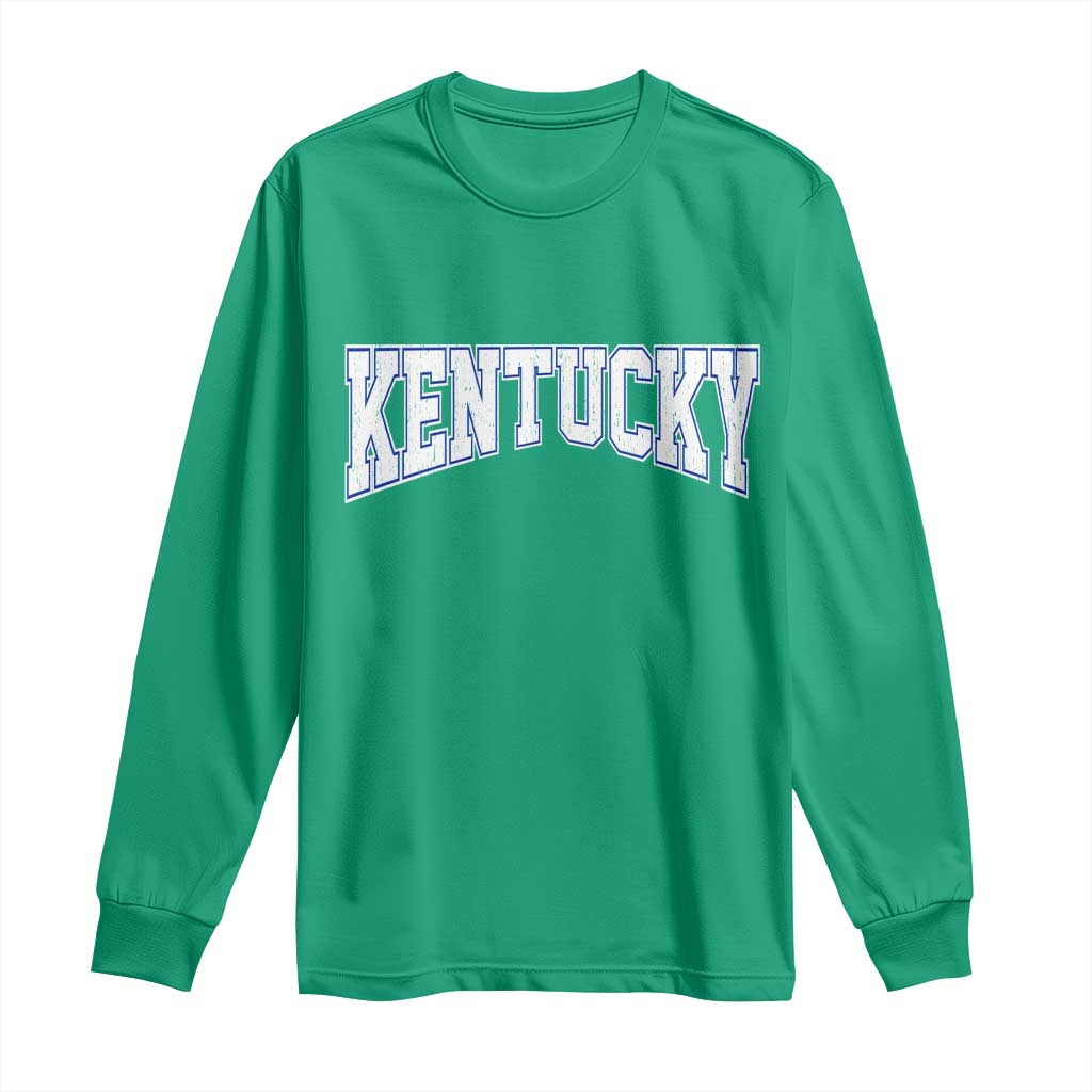 Kentucky Long Sleeve Shirt Vintage Sports Design Kentuckian KY State