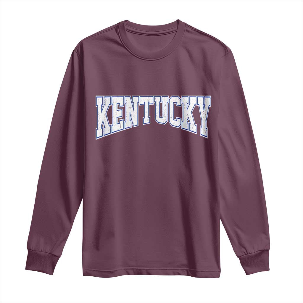 Kentucky Long Sleeve Shirt Vintage Sports Design Kentuckian KY State