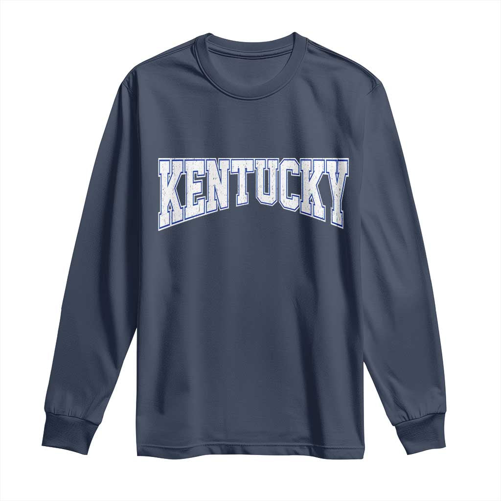 Kentucky Long Sleeve Shirt Vintage Sports Design Kentuckian KY State