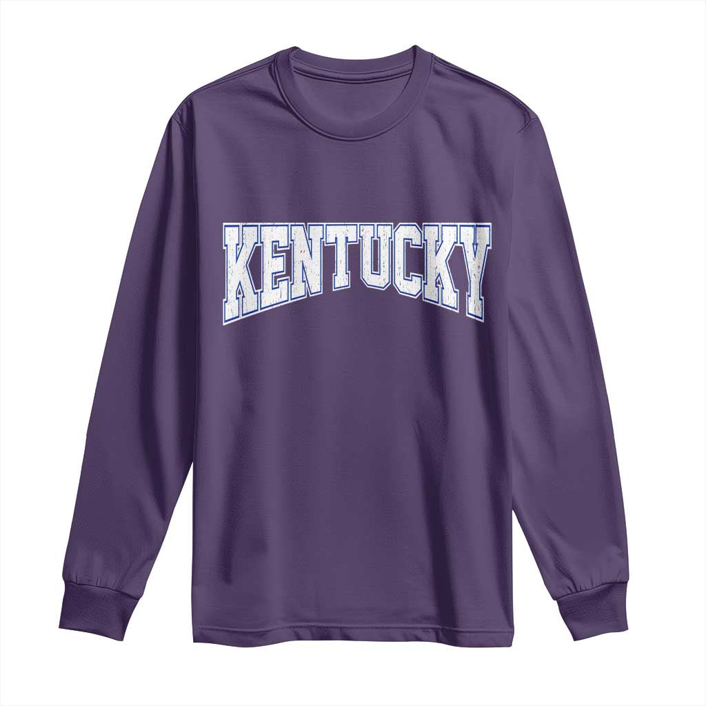 Kentucky Long Sleeve Shirt Vintage Sports Design Kentuckian KY State