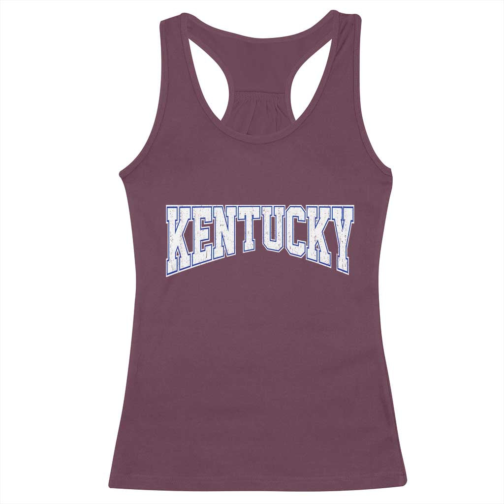 Kentucky Racerback Tank Top Vintage Sports Design Kentuckian KY State