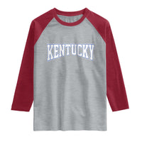 Kentucky Raglan Shirt Vintage Sports Design Kentuckian KY State