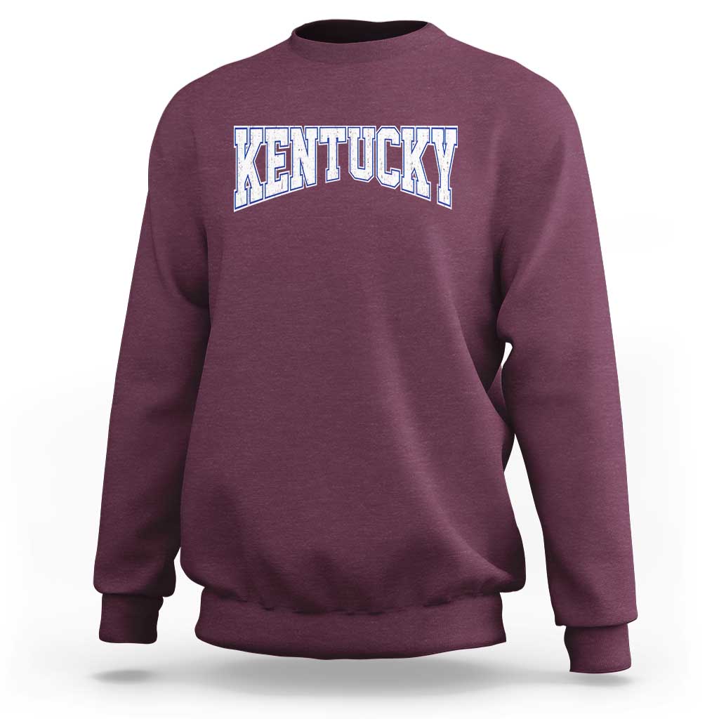 Kentucky Sweatshirt Vintage Sports Design Kentuckian KY State