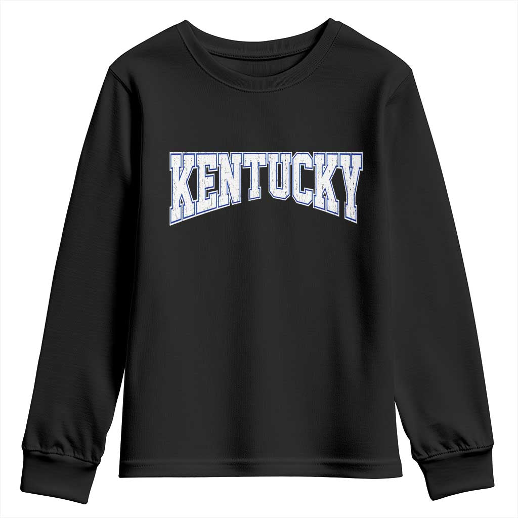 Kentucky Youth Sweatshirt Vintage Sports Design Kentuckian KY State