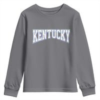Kentucky Youth Sweatshirt Vintage Sports Design Kentuckian KY State