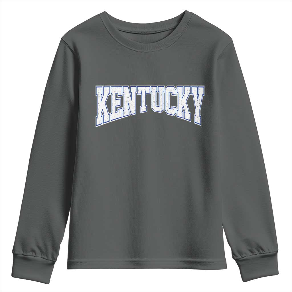 Kentucky Youth Sweatshirt Vintage Sports Design Kentuckian KY State