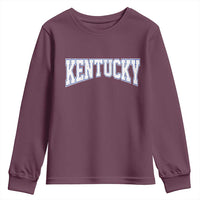 Kentucky Youth Sweatshirt Vintage Sports Design Kentuckian KY State