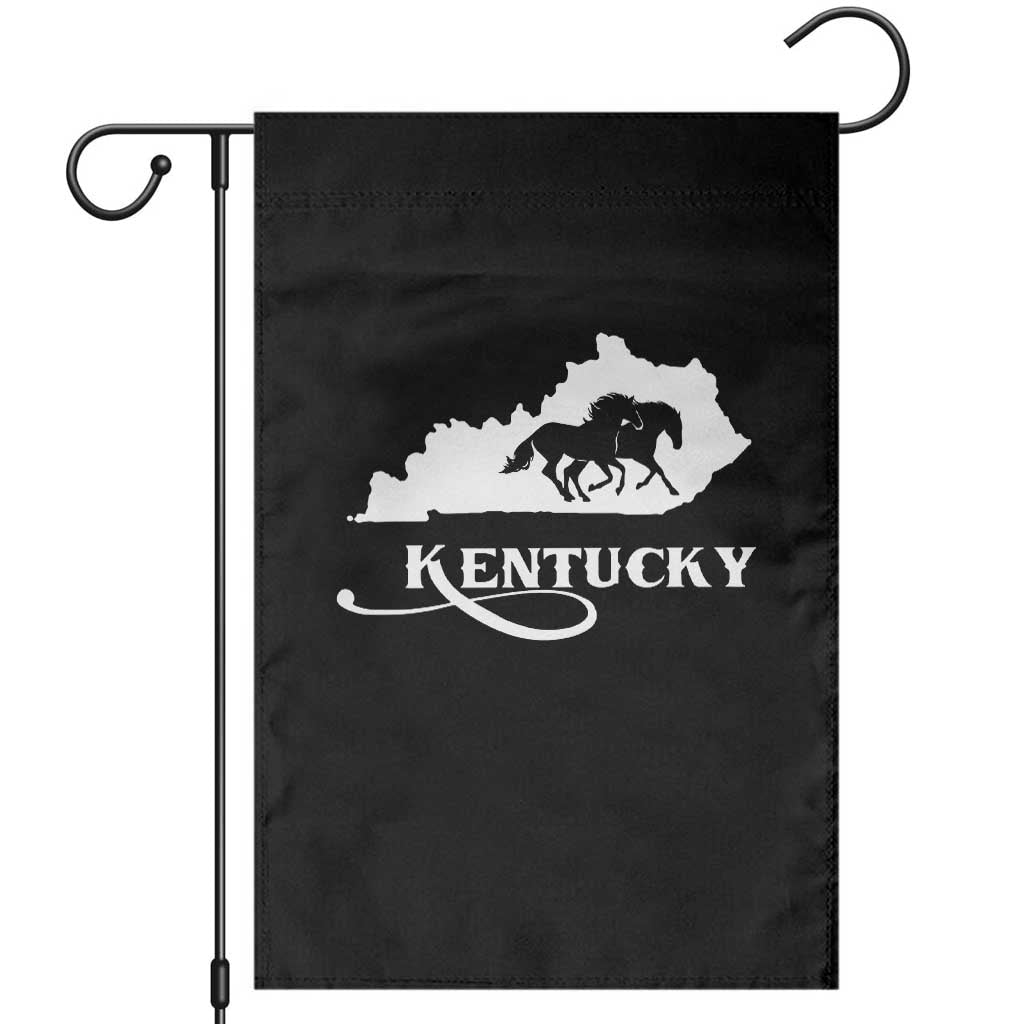 Kentucky Horse Map State Derby Day Garden Flag
