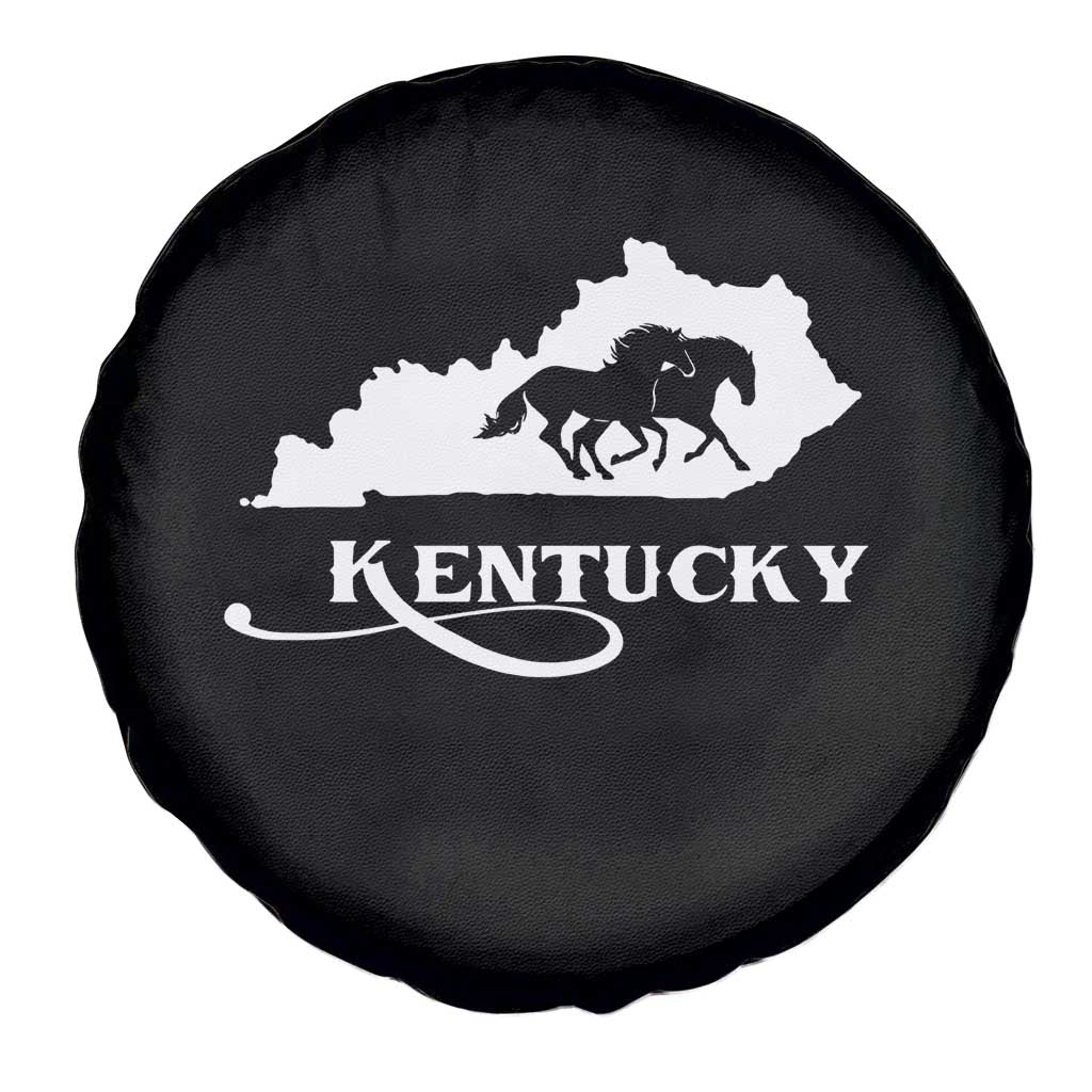 Kentucky Horse Map State Derby Day Spare Tire Cover