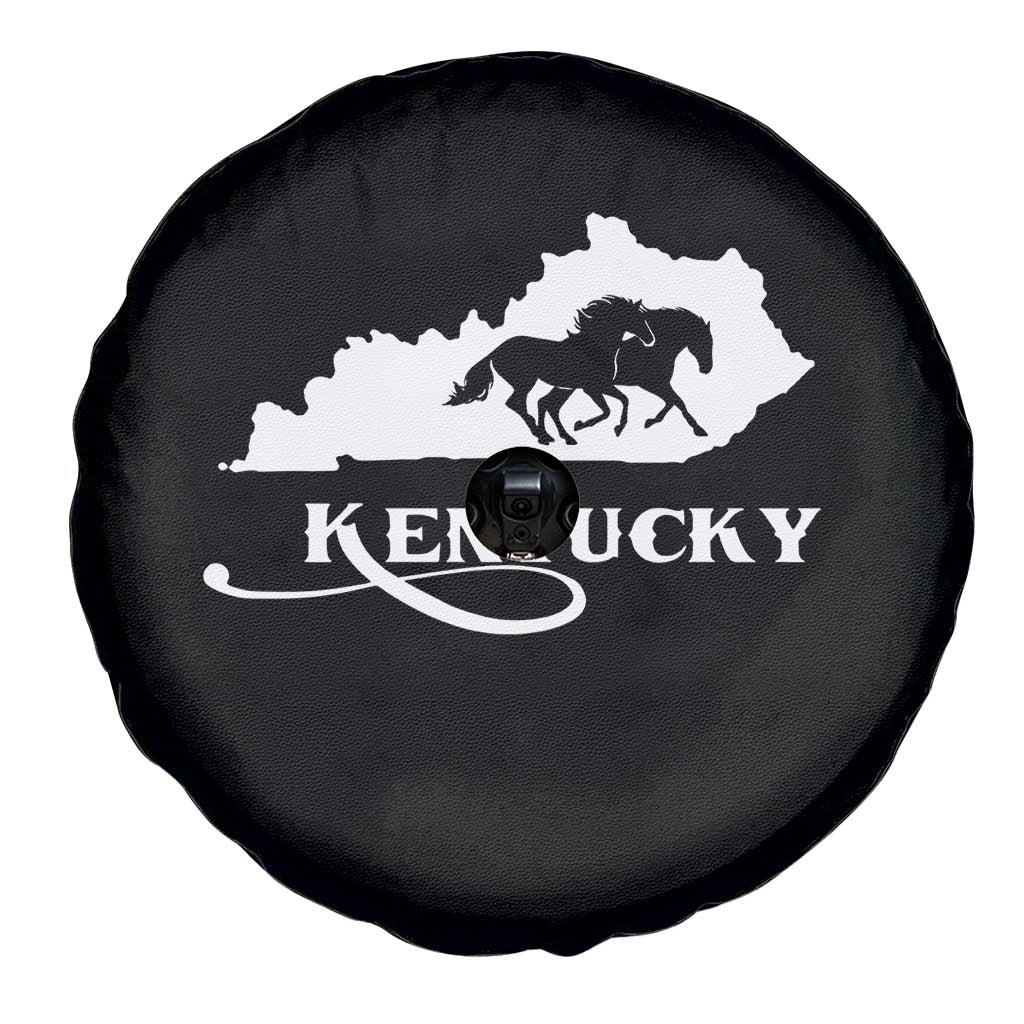 Kentucky Horse Map State Derby Day Spare Tire Cover