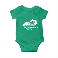 Kentucky Horse Map State Derby Day Baby Onesie
