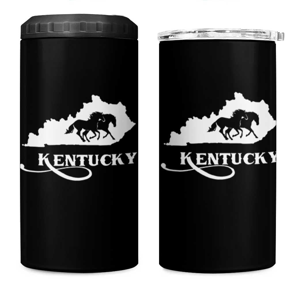Kentucky Horse Map State Derby Day 4 in 1 Can Cooler Tumbler