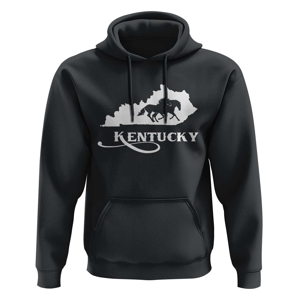 Kentucky Horse Map State Derby Day Hoodie