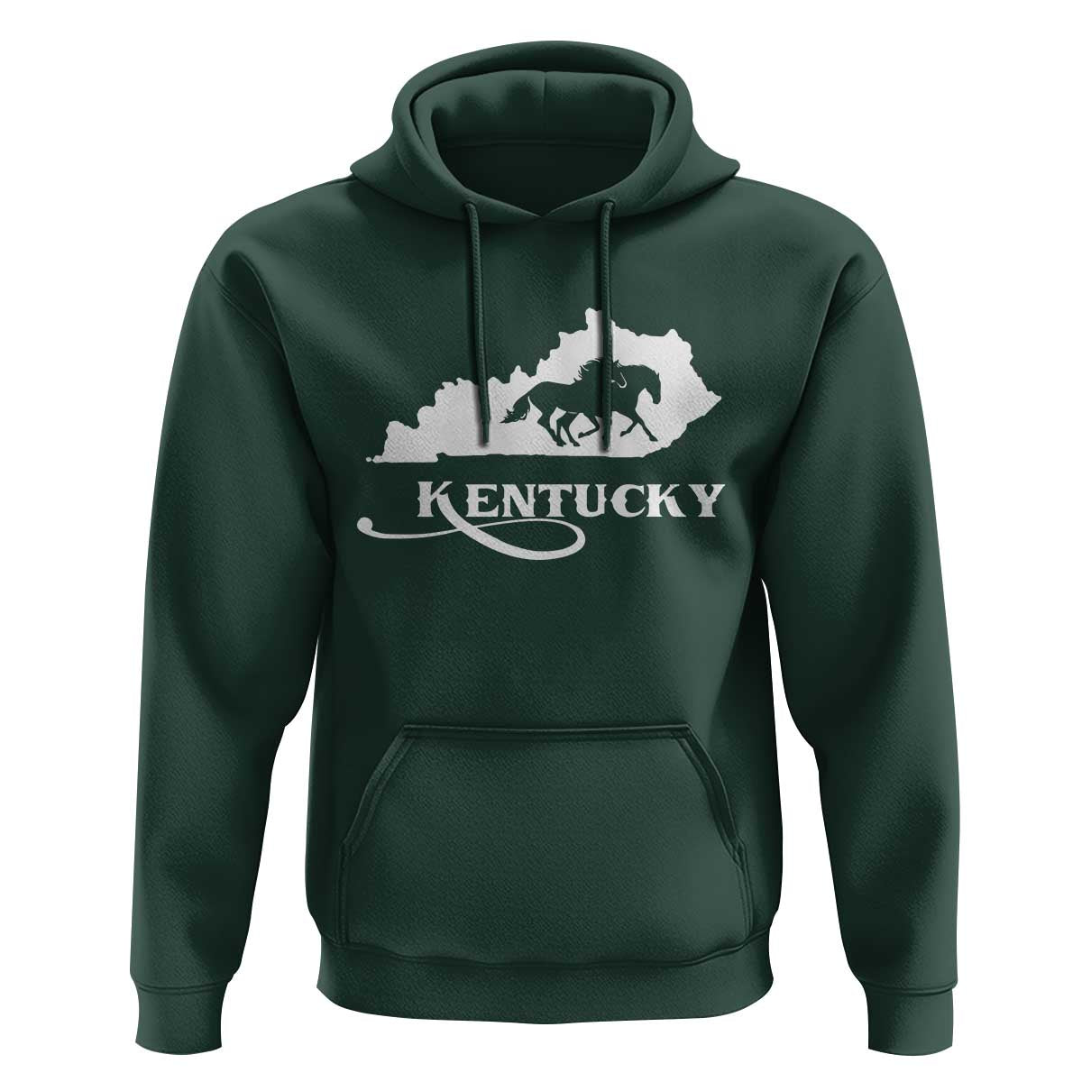 Kentucky Horse Map State Derby Day Hoodie