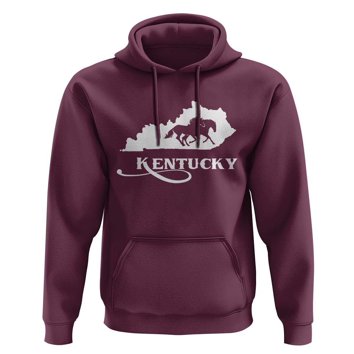 Kentucky Horse Map State Derby Day Hoodie
