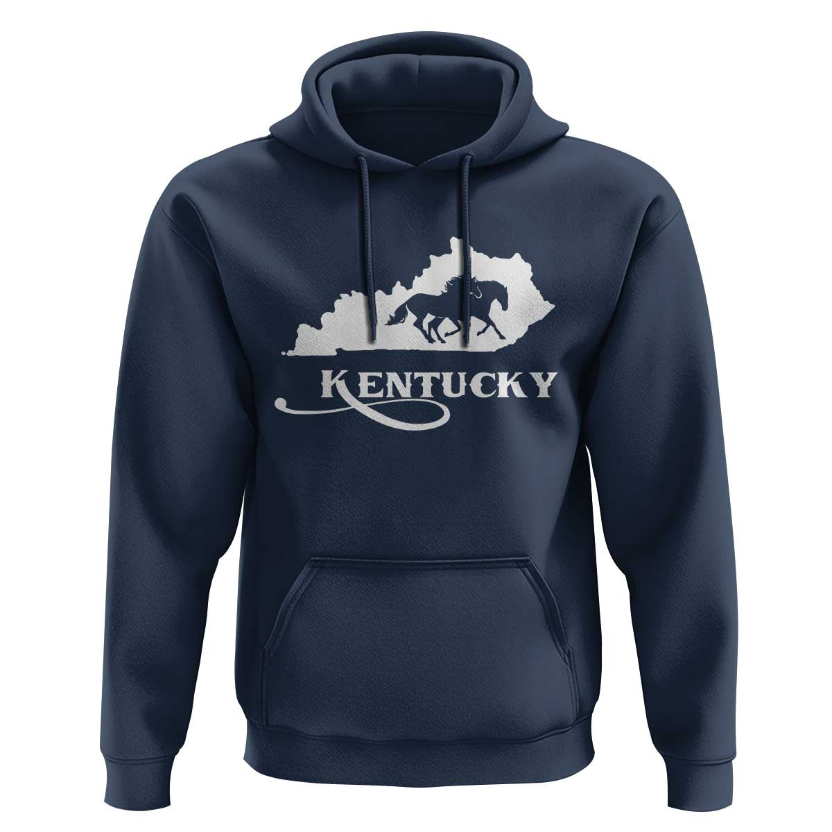 Kentucky Horse Map State Derby Day Hoodie