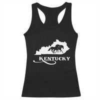 Kentucky Horse Map State Derby Day Racerback Tank Top