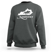 Kentucky Horse Map State Derby Day Sweatshirt