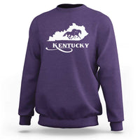 Kentucky Horse Map State Derby Day Sweatshirt