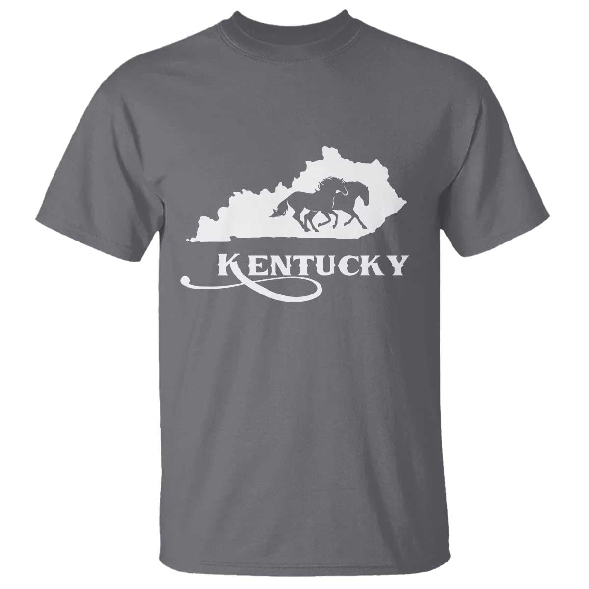Kentucky Horse Map State Derby Day T Shirt