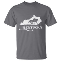 Kentucky Horse Map State Derby Day T Shirt