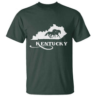 Kentucky Horse Map State Derby Day T Shirt