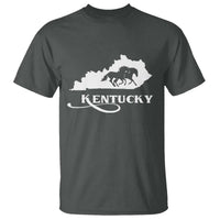 Kentucky Horse Map State Derby Day T Shirt