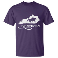 Kentucky Horse Map State Derby Day T Shirt