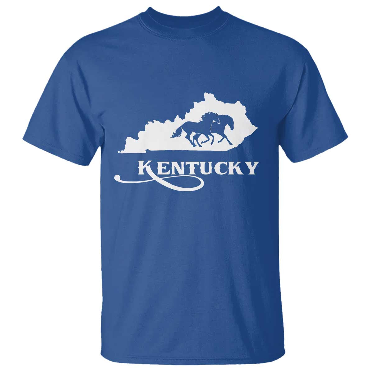 Kentucky Horse Map State Derby Day T Shirt