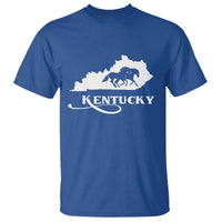 Kentucky Horse Map State Derby Day T Shirt