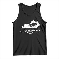 Kentucky Horse Map State Derby Day Tank Top