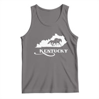 Kentucky Horse Map State Derby Day Tank Top