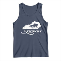 Kentucky Horse Map State Derby Day Tank Top
