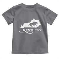 Kentucky Horse Map State Derby Day Toddler T Shirt