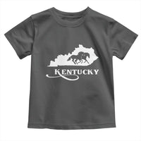 Kentucky Horse Map State Derby Day Toddler T Shirt