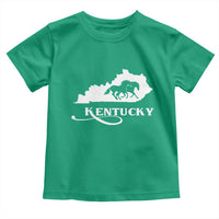 Kentucky Horse Map State Derby Day Toddler T Shirt