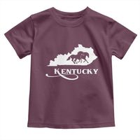 Kentucky Horse Map State Derby Day Toddler T Shirt