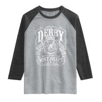 Derby Day Come For The Track Stay For The Mint Juleps Raglan Shirt Horse Racing