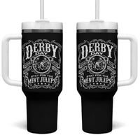 Derby Day Come For The Track Stay For The Mint Juleps Tumbler With Handle Horse Racing